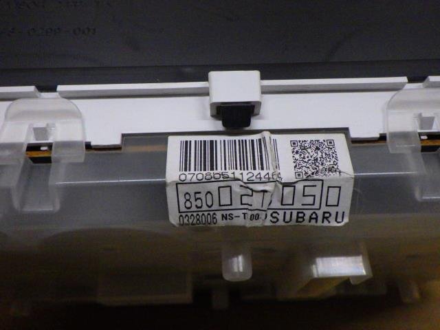 【岩手 盛岡発】中古 純正 サンバー バン EBD-TV2 スピードメーター MT マニュアル車 4WD タコメーター無 擦れ有_画像3