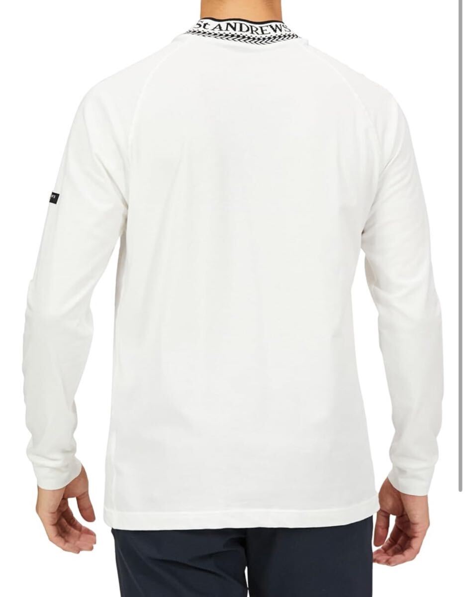 新品正規品　セントアンドリュース　大きいサイズ　3L モックネック　ホワイト　ベア天竺素材　送料無料_画像3