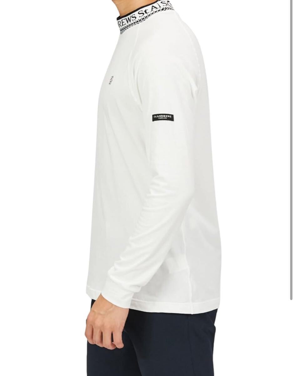 新品正規品　セントアンドリュース　大きいサイズ　3L モックネック　ホワイト　ベア天竺素材　送料無料_画像5