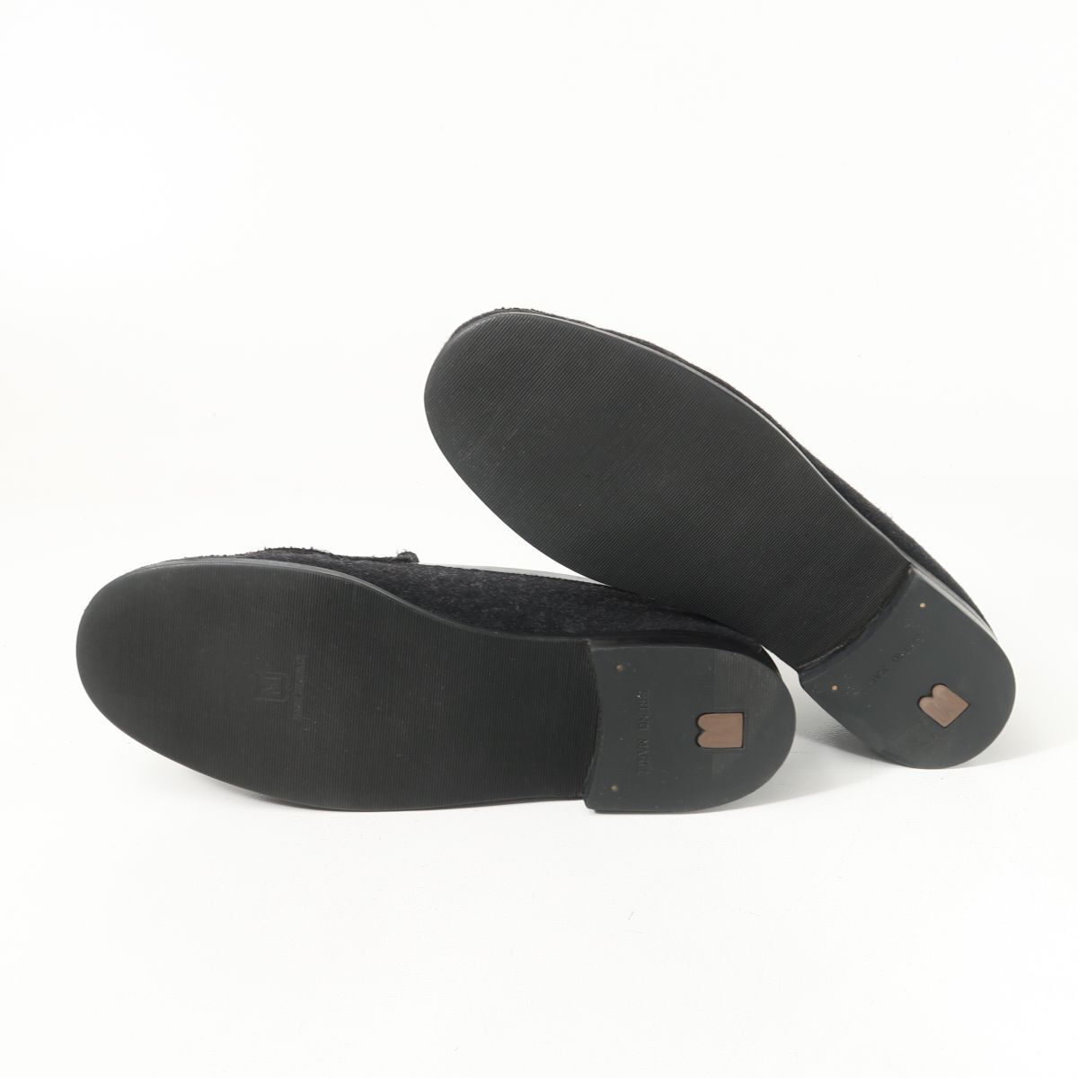 GS3280^ Италия производства Bruno Magli Bruno Magli размер 38.5/ примерно 24.5cm соответствует фетр ×pa палатка кожа Loafer low каблук туфли без застежки обувь 