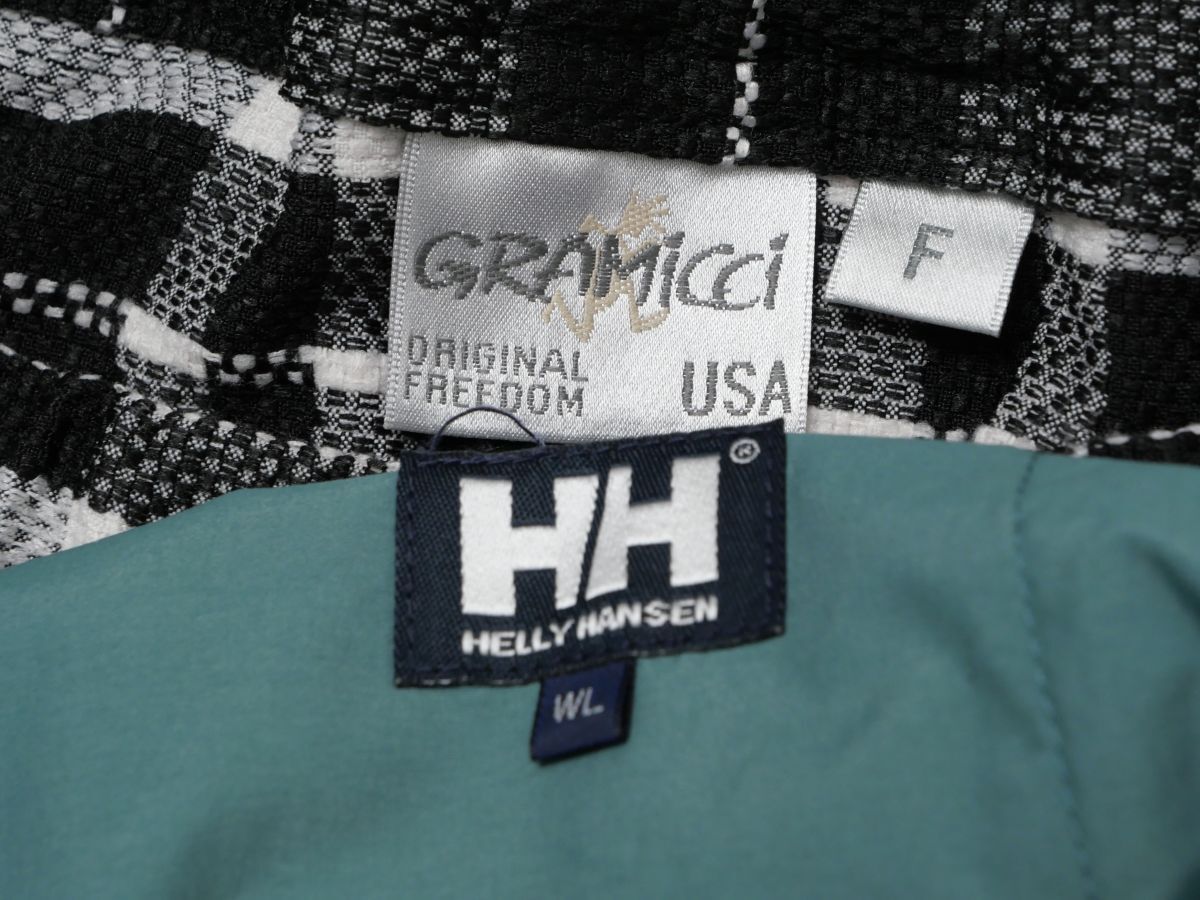 MI2682▲2点セット HELLY HANSE ヘリーハンセン GRAMICCI×BEAMS BOY/グラミチ×ビームスボーイ ロング フレアスカート チェック柄 WL/F_画像7