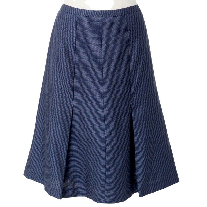 MI2768#レリアン*Leilian*セットアップスーツ*シルク混*シングル1ボタンジャケット+タイトスカート*フォーマル*ネイビー系*サイズ9_画像6