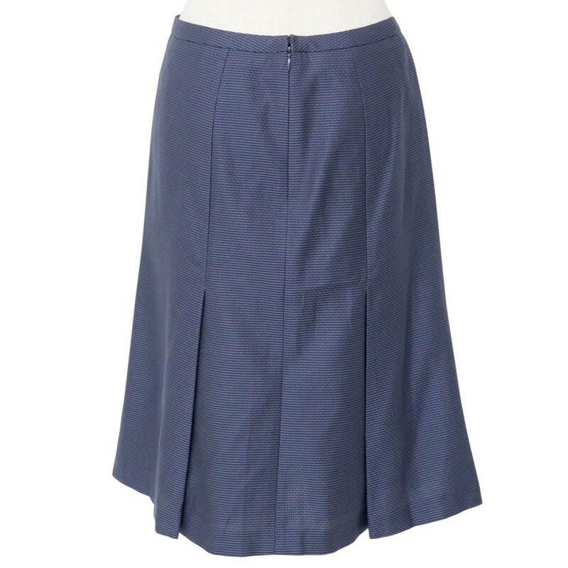 MI2768#レリアン*Leilian*セットアップスーツ*シルク混*シングル1ボタンジャケット+タイトスカート*フォーマル*ネイビー系*サイズ9_画像7