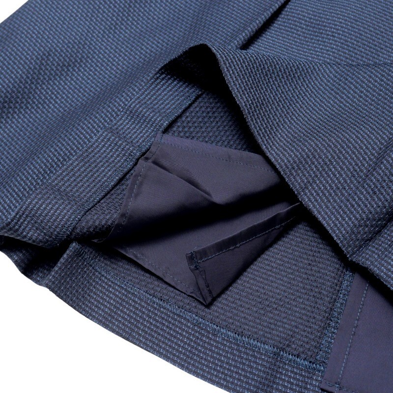 MI2768#レリアン*Leilian*セットアップスーツ*シルク混*シングル1ボタンジャケット+タイトスカート*フォーマル*ネイビー系*サイズ9_画像9