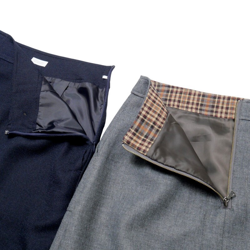 TJ6109#2点セット*マッキントッシュフィロソフィー*タイトスカート×2*膝丈*グレー系*ネイビー系*サイズ38_画像5