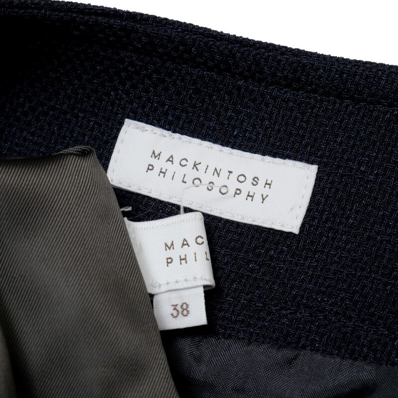 TJ6109#2点セット*マッキントッシュフィロソフィー*タイトスカート×2*膝丈*グレー系*ネイビー系*サイズ38_画像9