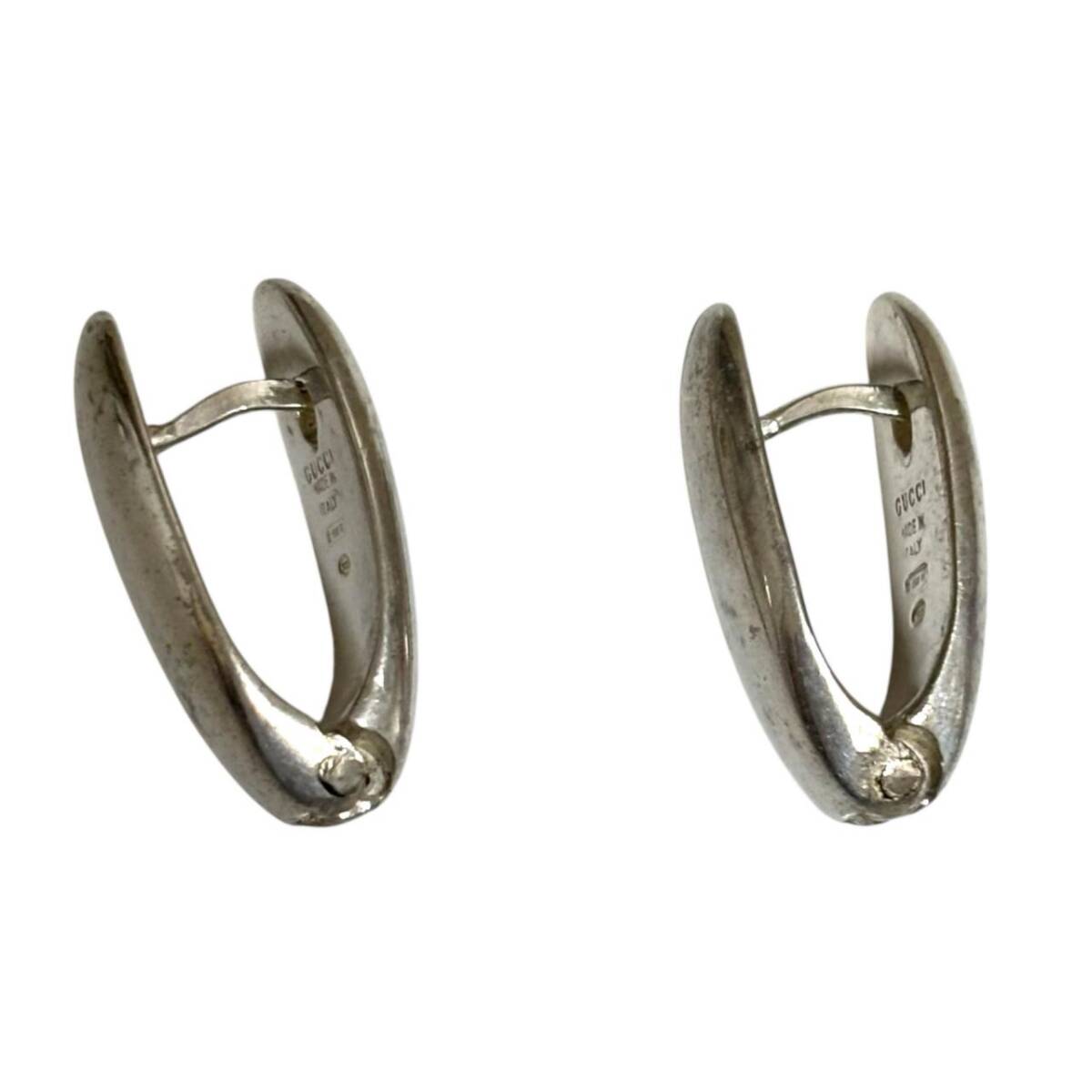 GUCCI グッチ ピアス ドロップ シルバー 925_画像3