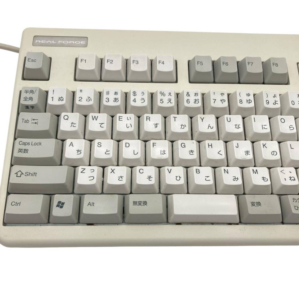 Topre Realforce 91U NG0100 東プレ リアルフォース USBキーボード PC周辺機器 ホワイト 動作未確認_画像3