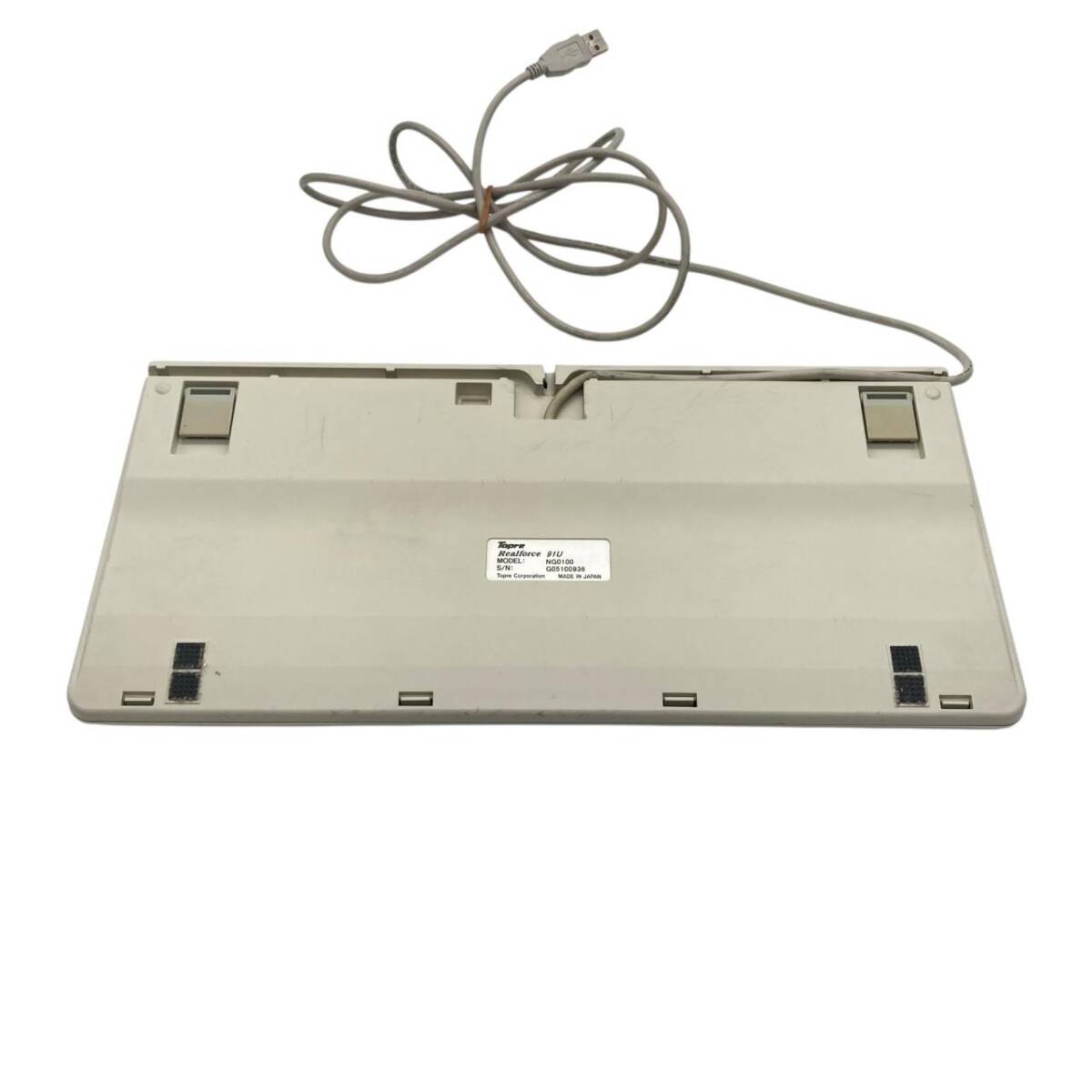 Topre Realforce 91U NG0100 東プレ リアルフォース USBキーボード PC周辺機器 ホワイト 動作未確認_画像8