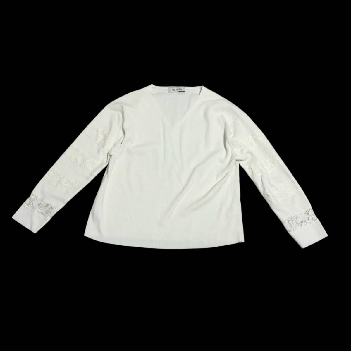 ネミカ NEMIKA by Leilian レリアン ニット ホワイト_画像1