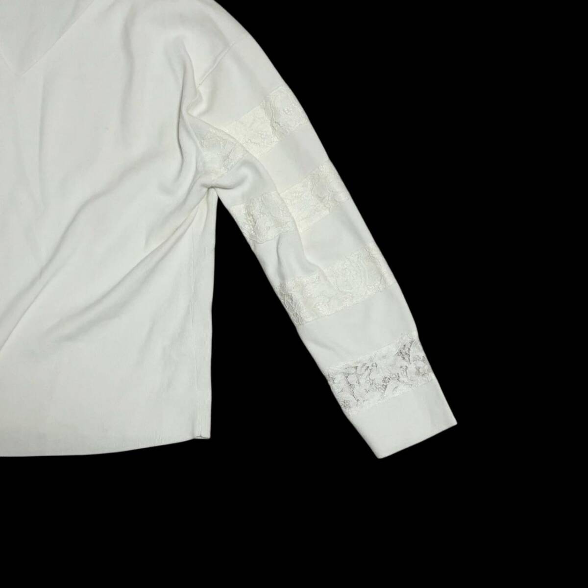 ネミカ NEMIKA by Leilian レリアン ニット ホワイト_画像5