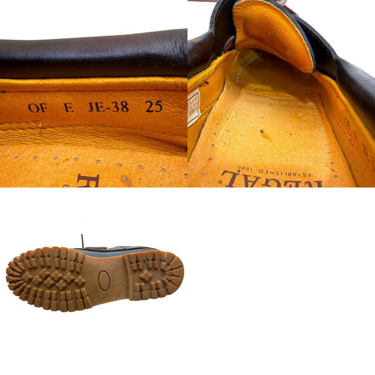 REGAL リーガル レザーシューズ 黒 スニーカー デッキシューズ 25 ローファー ブラック系 25_画像10