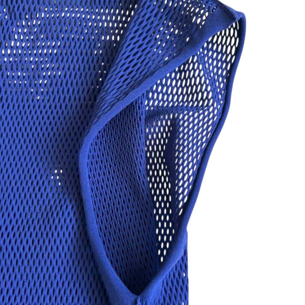 ○イッセイミヤケ PLEATS PLEASE A.POC チュニック ワンピース トップス メッシュ加工 ブルー系 PP51KT942 サイズ表記なし チュニック_画像5