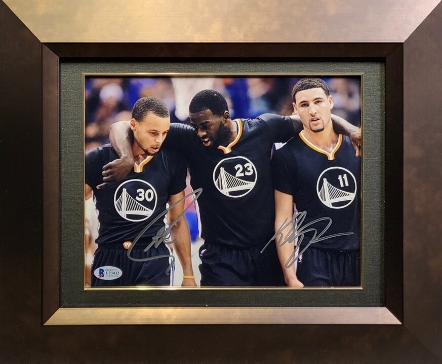 【希少】ステフィンカリー・クレイトンプソン　サイン入りフォト_画像1