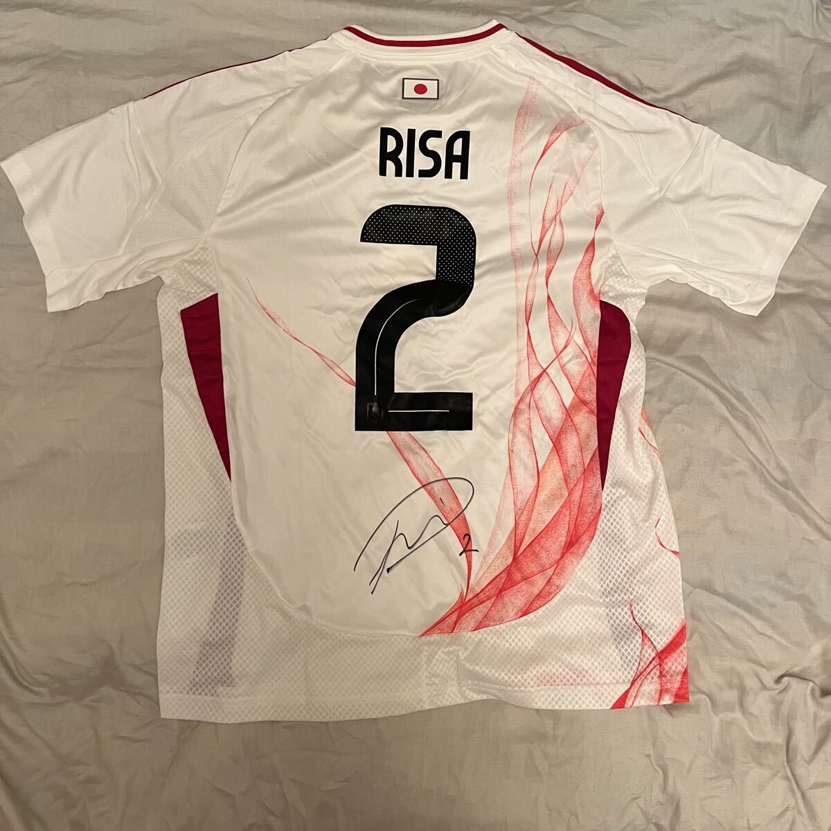 なでしこジャパン 清水梨紗 直筆サイン ユニフォーム サッカー日本代表 三笘薫 久保建英 伊東純也 中村敬斗 南野拓実 長谷川唯 長野風花 _画像1