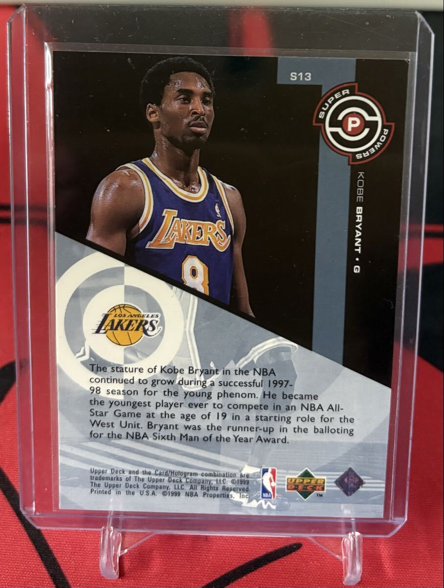 1998-1999 Upper Deck- Super Powers Kobe Bryant #S13 Lakers_画像2