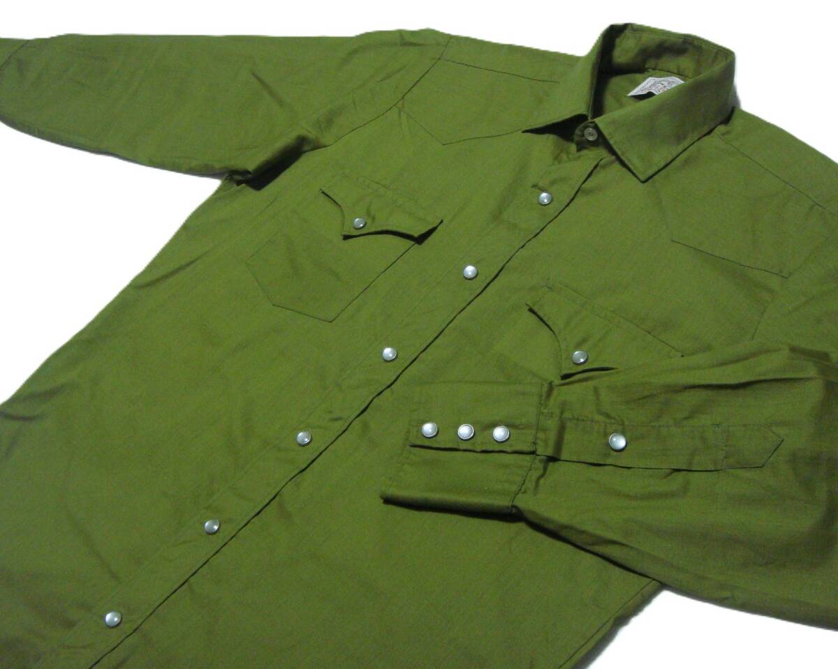 ■ H BAR C 【 80s ショートポイントカラー ^^ ウエスタンシャツ L 】 VINTAGE ビンテージ HBARC アメリカ古着 o11■_画像9