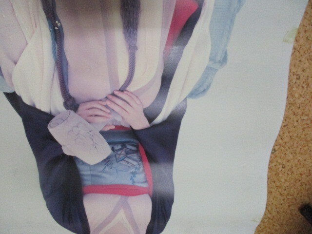 ◎31・資生堂ポスター　最愛の肌　着物　約103ｘ73ｃｍ_画像3