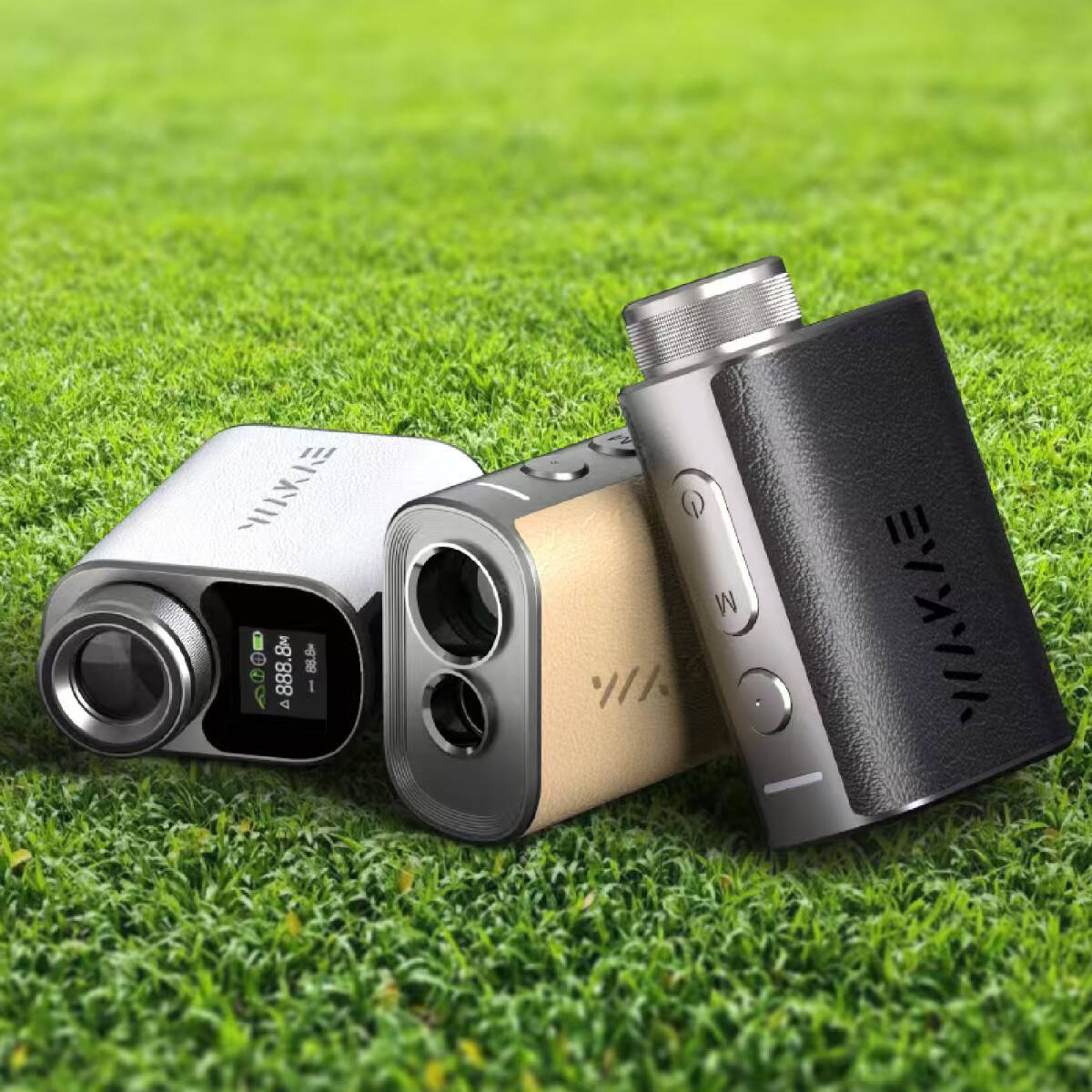 ゴルフ レーザー距離計 小型mini 3点間距離測定 ピンシーク スロープモード 競技対応 サブディスプレイ搭載 高透過レンズ 1093yd_画像10