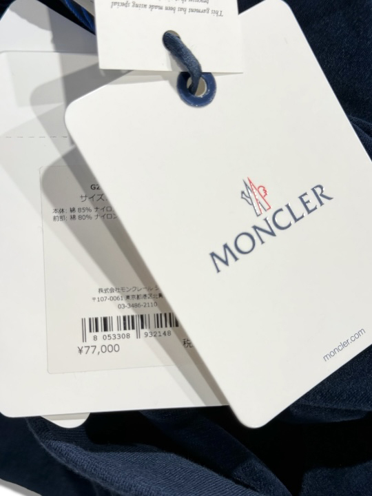 定価7.7万 MONCLER モンクレール 誘惑のベルベットタッチ！所有欲を刺激する スウェットシャツ クルーネック 長袖 G20918G00020899HE M_画像3