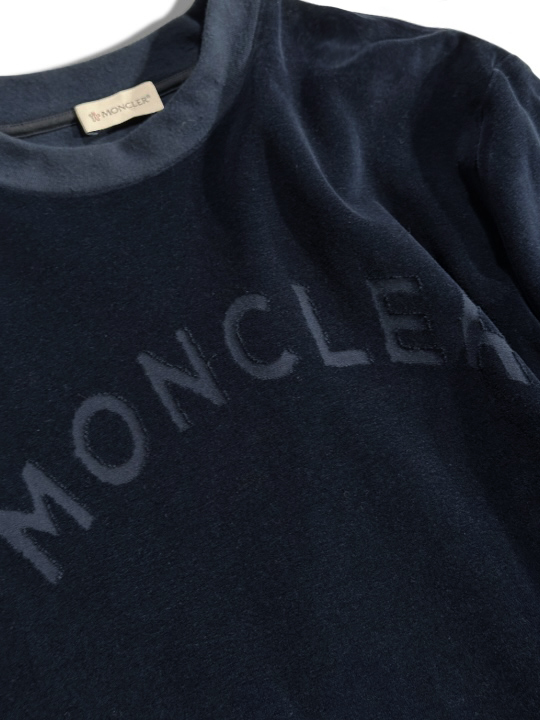 定価7.7万 MONCLER モンクレール 誘惑のベルベットタッチ！所有欲を刺激する スウェットシャツ クルーネック 長袖 G20918G00020899HE M_画像4