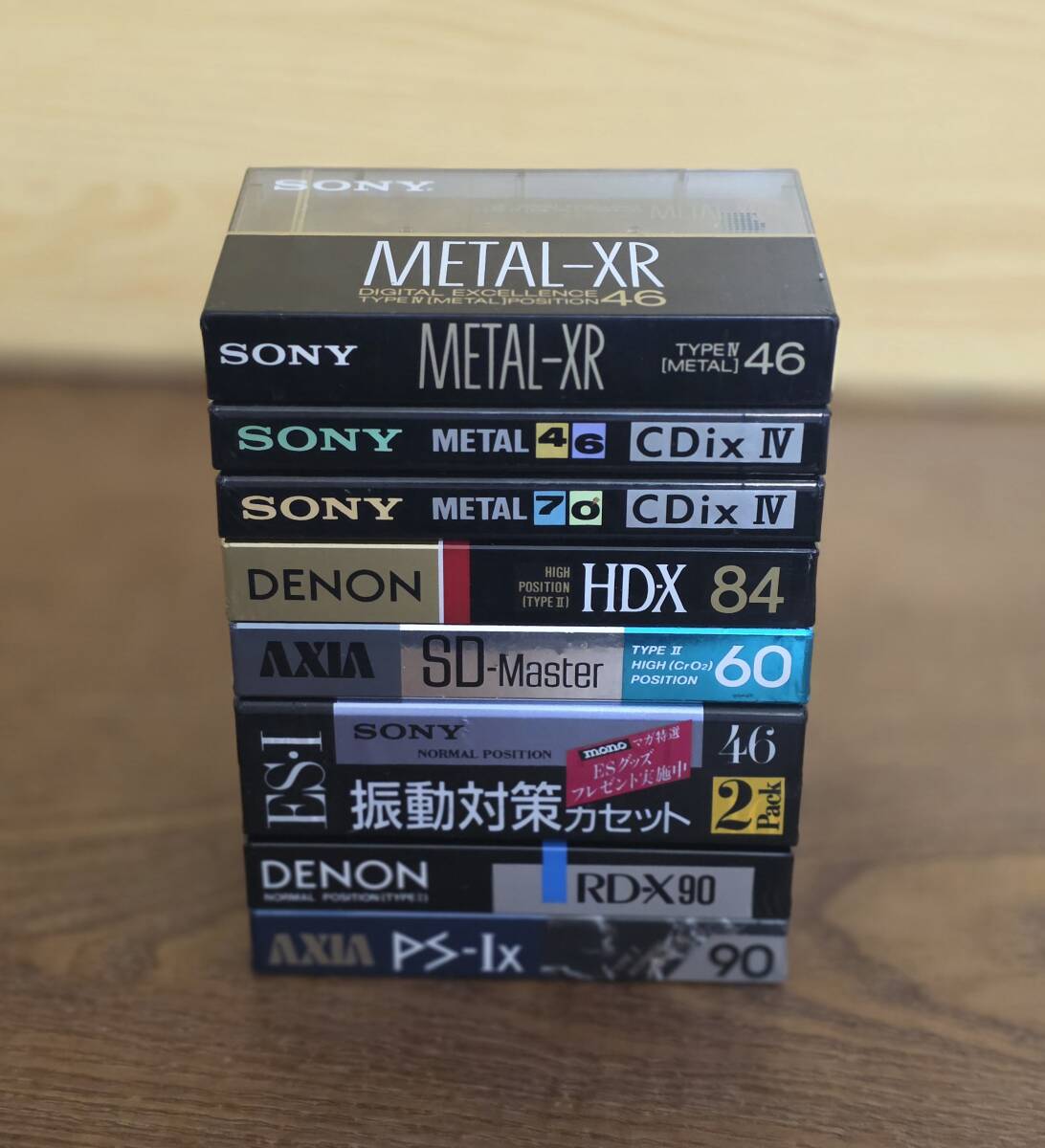 SONY DENON AXIA metal, Hi Posi, обычный кассетная лента разнообразные 9шт.