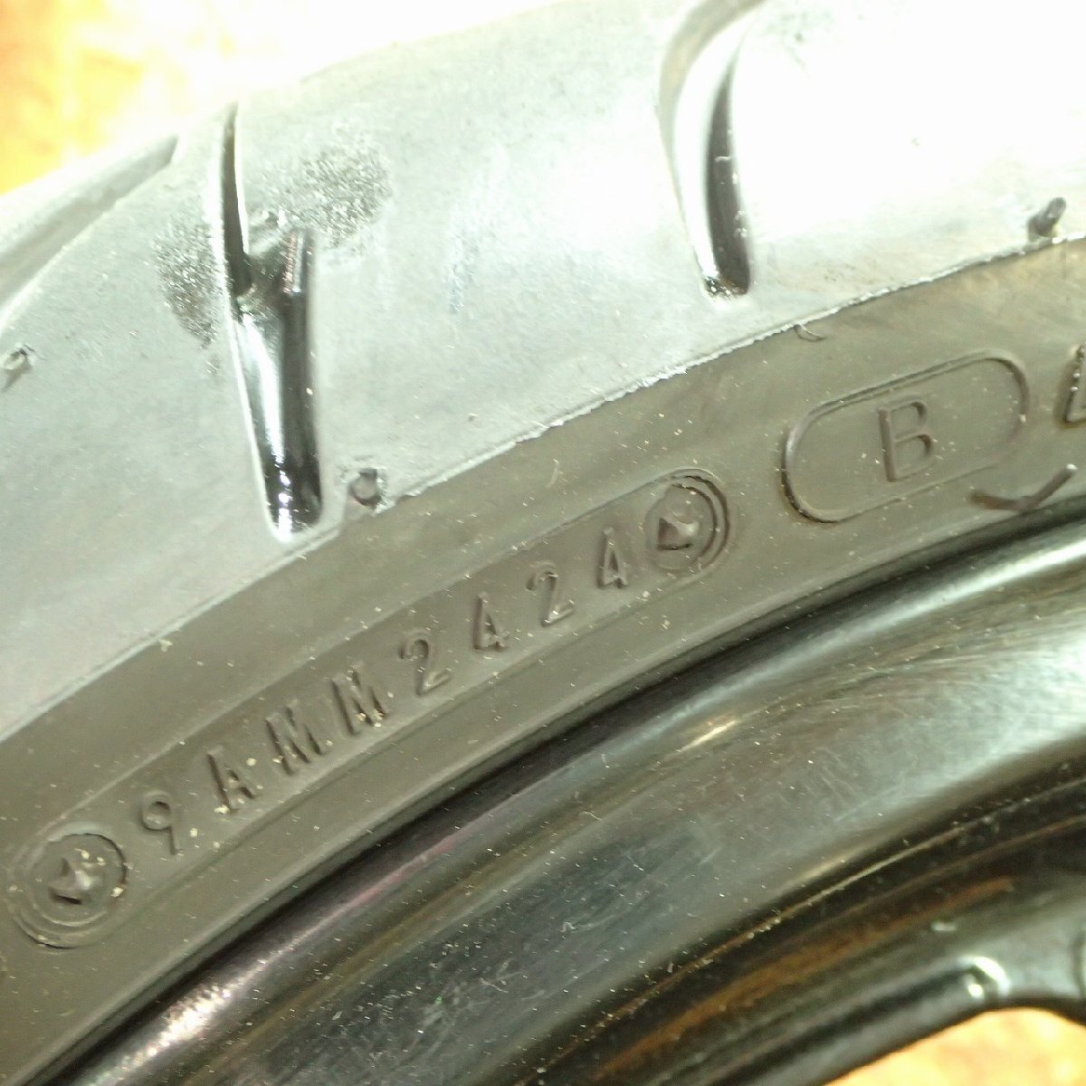 【送料Lサイズ】SUZUKI GY71A-1038** GSX1400 フロントホイール 17×3.50 専用動画あり 検.( 202511 24 寅439_画像8