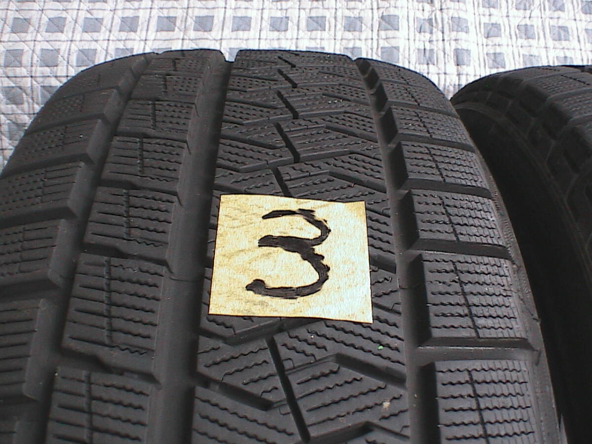 225/45R18 ピレリ ICE ASIMMETRICO PLUS スタッドレス 2本 山あり バリ溝 引き取り歓迎 ③ ④_画像2