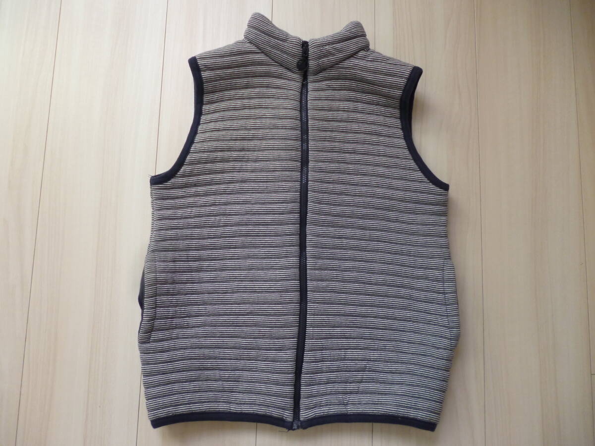 【プチバトー】可愛い♪キルティングベスト 紺★140cm★_画像1