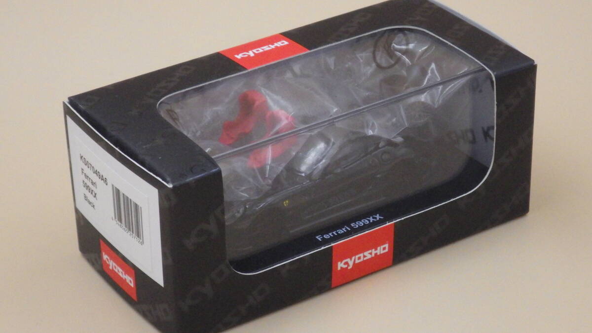 京商 Ferrari599XX 組立KIT S=1/64 Black KS07049A6_画像1