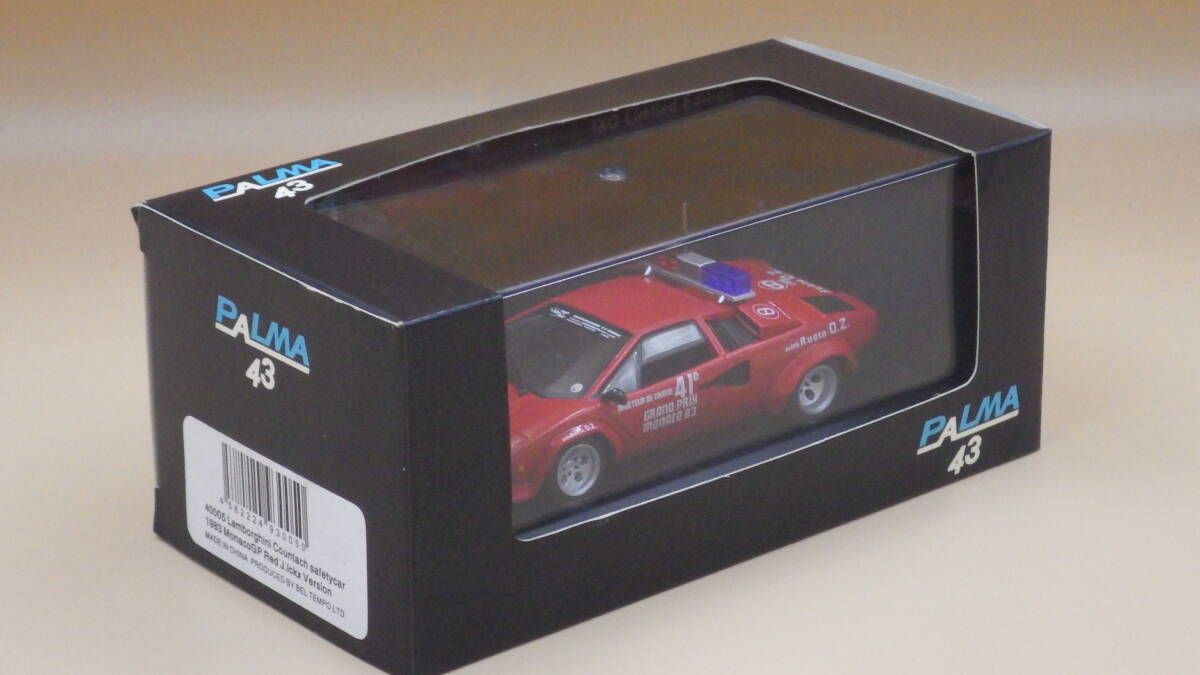 IXO PALMA43 Lamborghini Countach Safety Car 1983 MonacoGP Jacky Ickx S=1/43 40005 BEL TEMPO特注_画像5
