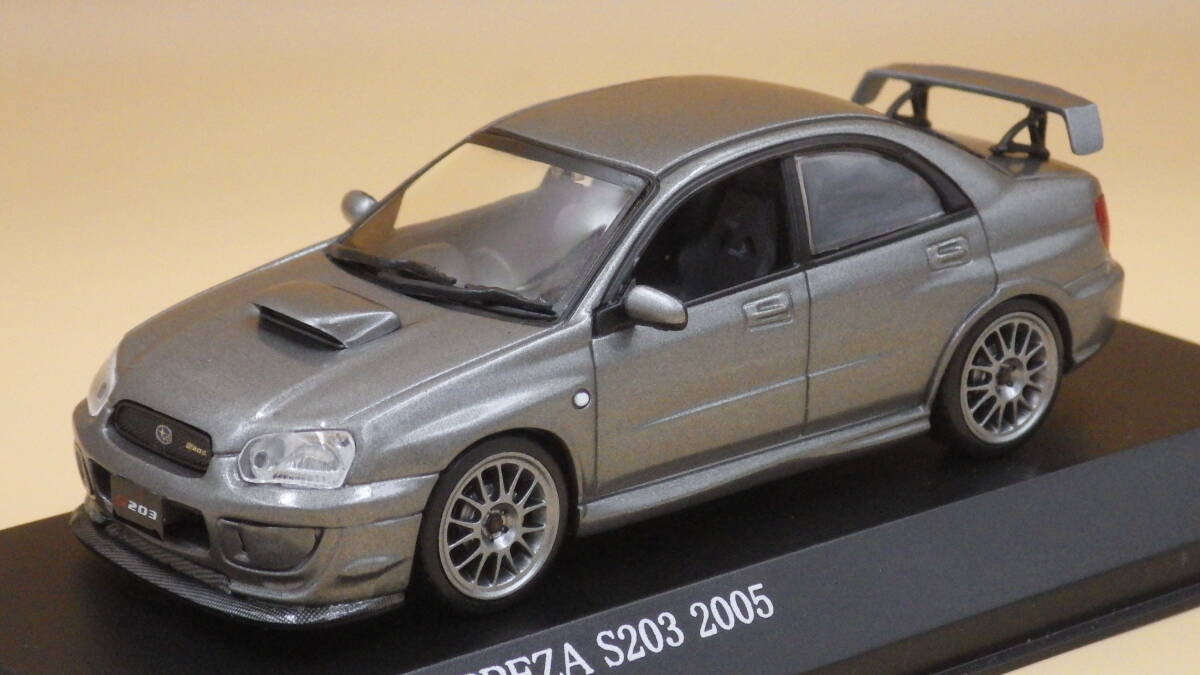 kyosho CAR-NEL SUBARU IMPREZA S203 2005 Crystal gray metallic S=1/43 CN430501_画像1