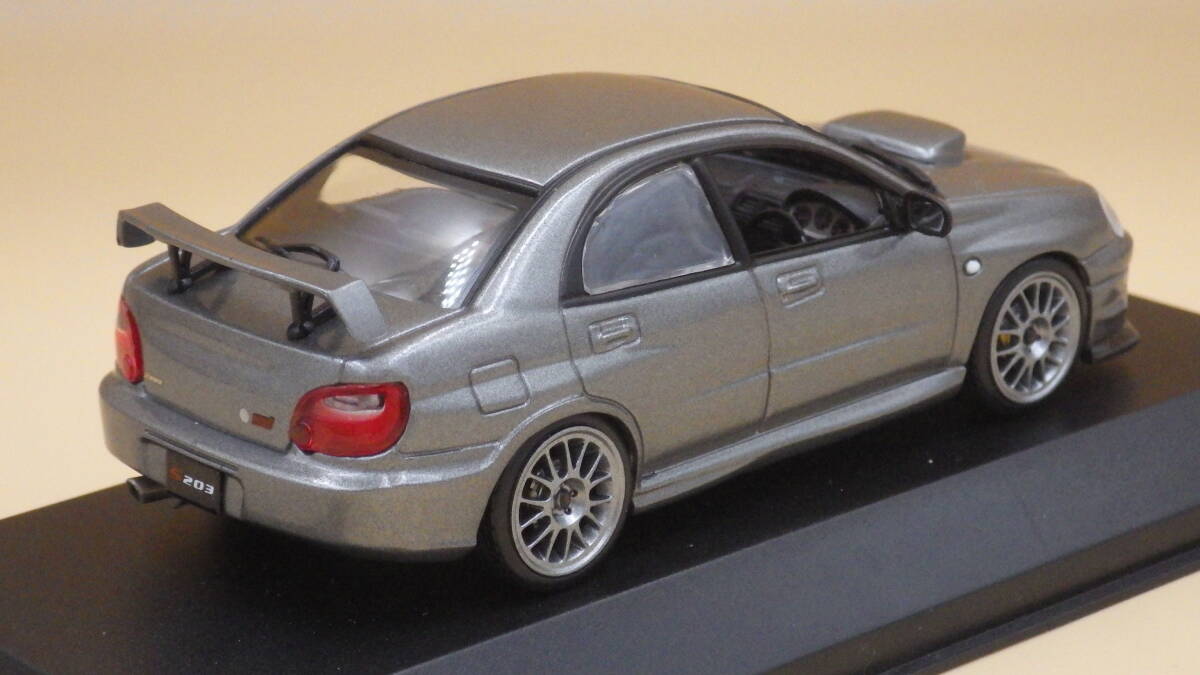 kyosho CAR-NEL SUBARU IMPREZA S203 2005 Crystal gray metallic S=1/43 CN430501_画像2
