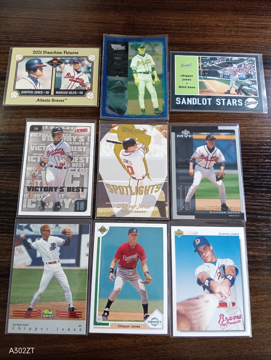 [ rookie карта содержит 9 шт. комплект ] CHIPPER JONES дробилка * Jones ROOKIE RC