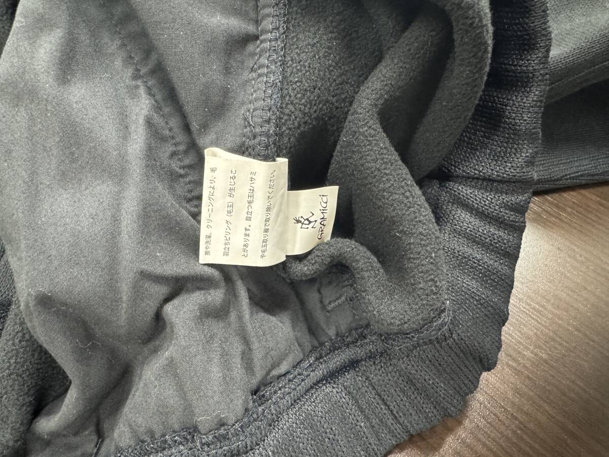 ★1円スタート★グラミチ Gramicci パンツ ブラック・ メンズ / 暖パン 裏起毛 【L】_画像9