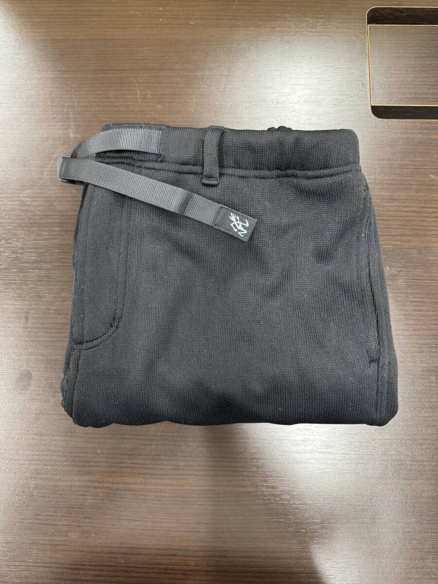 ★1円スタート★グラミチ Gramicci パンツ ブラック・ メンズ / 暖パン 裏起毛 【L】_画像1