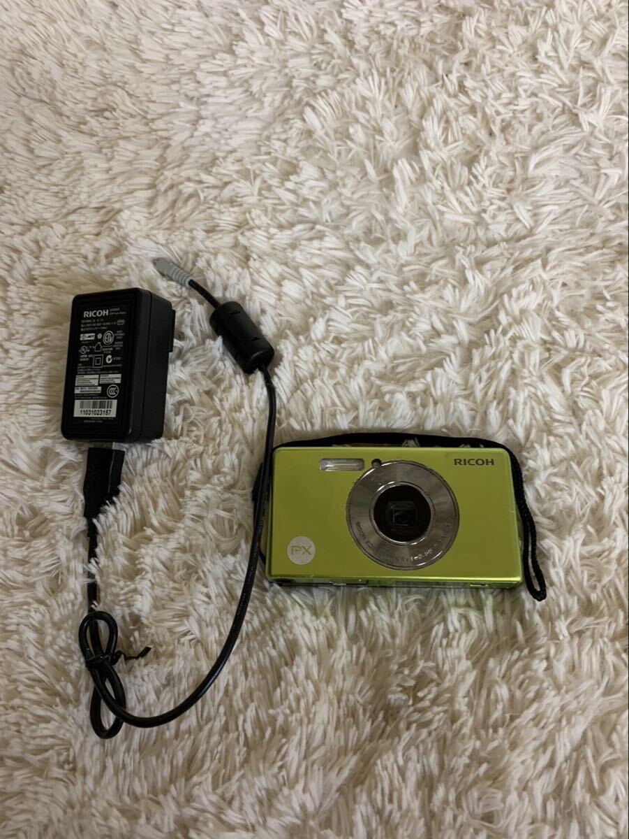 RICOH PX リコー コンパクトデジタルカメラ グリーン ライムグリーン デジタルカメラ_画像1