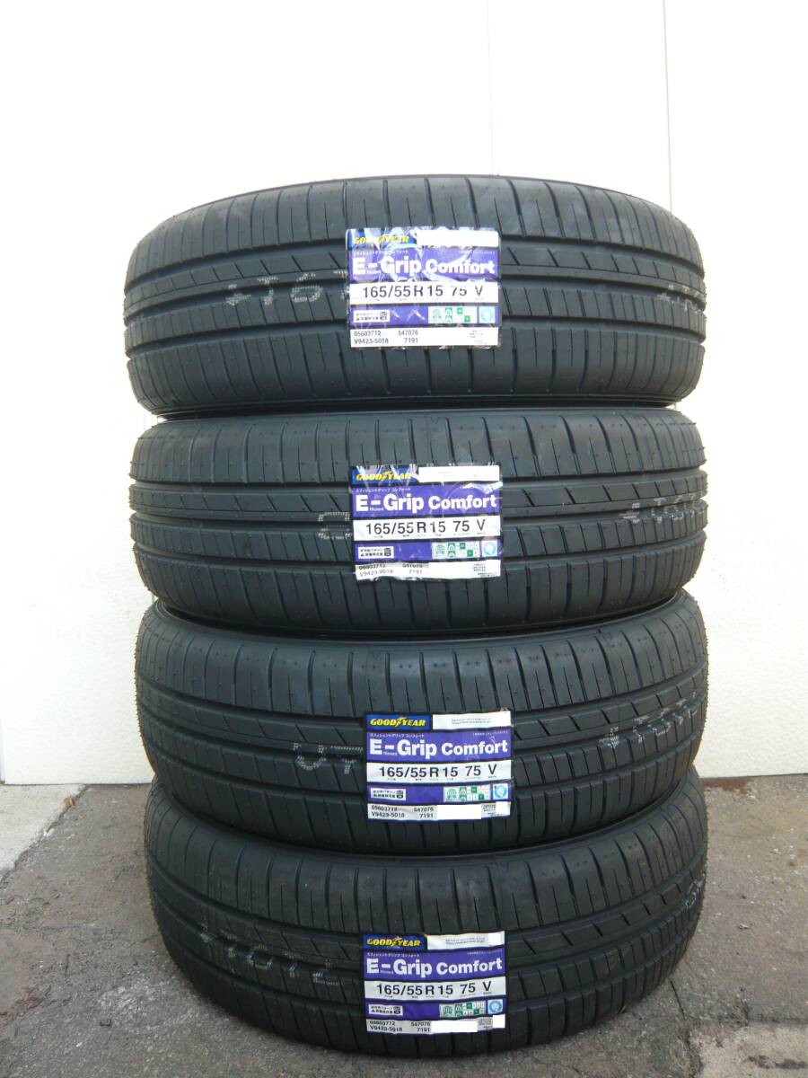 全国送料込☆グッドイヤーEGコンフォート☆165/55R15☆軽自動車N-BOXウェイクムーブワゴンRスペーシアラパンデイズアルトミラNワンNワゴン_画像1