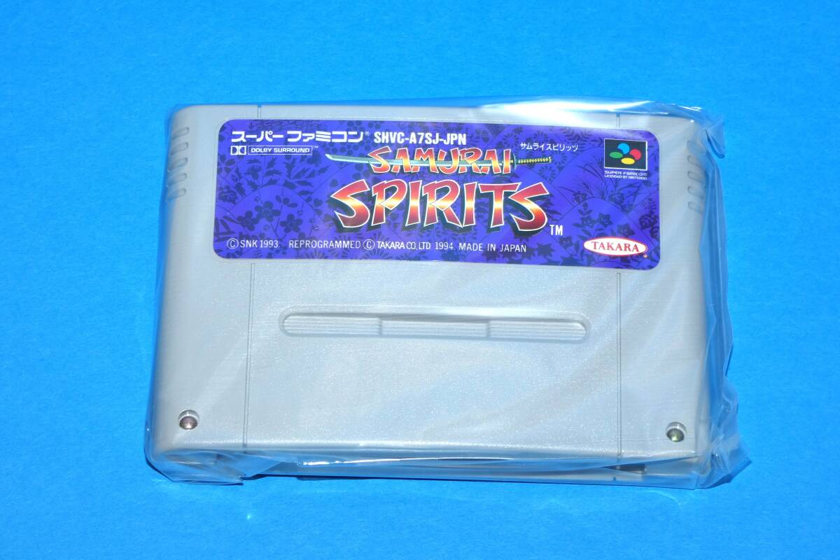 3259Y/未使用☆SFC サムライスピリッツ スーパーファミコンソフト 箱・説・カード・技表付_画像2