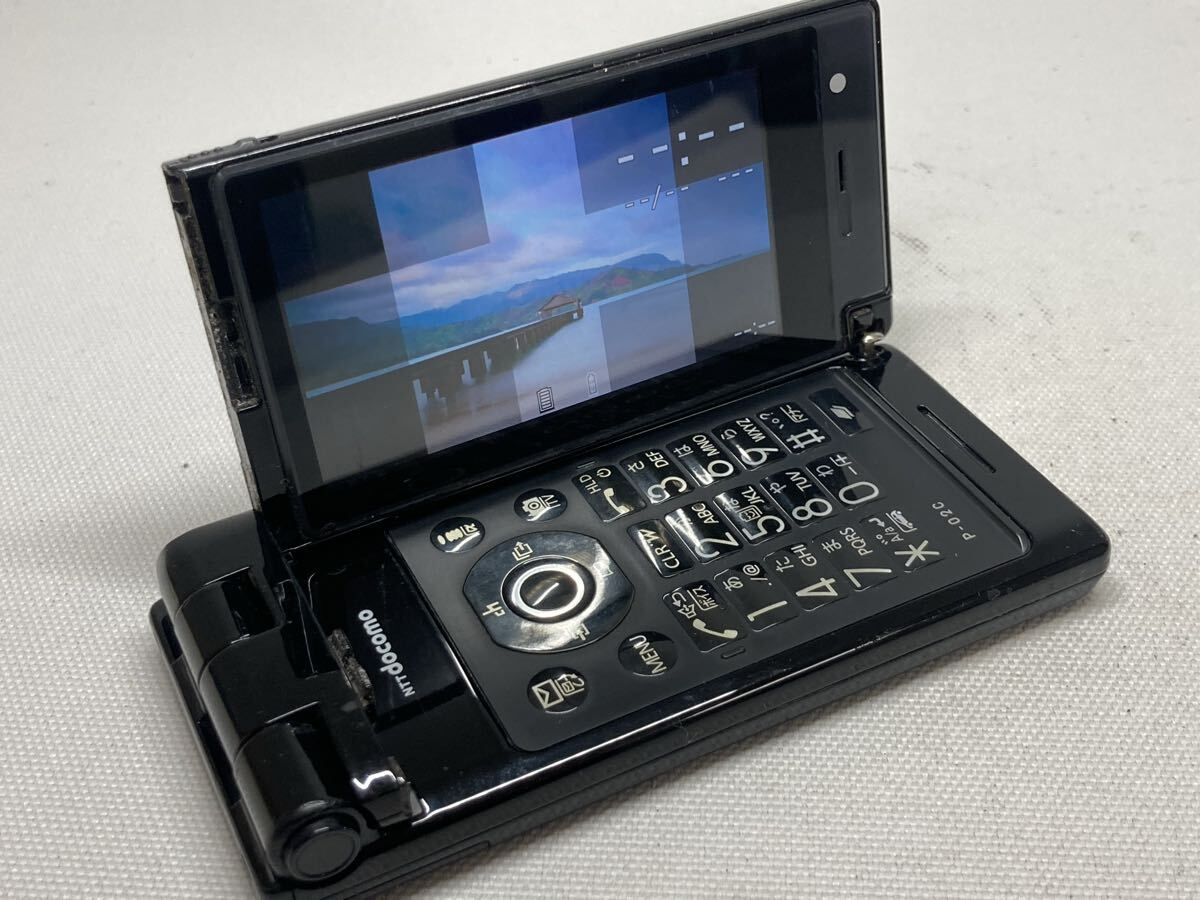 概ね美品　docomo　ドコモ　P-03A　Panasonic　パナソニック　VIERA　ビエラ　携帯電話　ガラケー　ブラック　j643d343dd_画像2