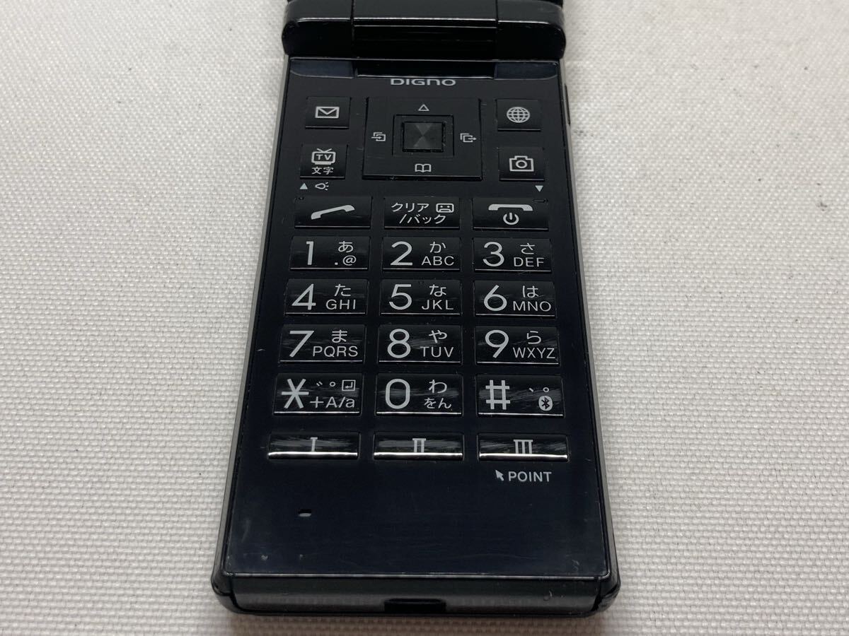 美品　SoftBank　ソフトバンク　DIGNO 701KC　KYOCERA　京セラ　携帯電話　ガラケー　ブラック　SIMロック解除済　j255d609dd_画像5