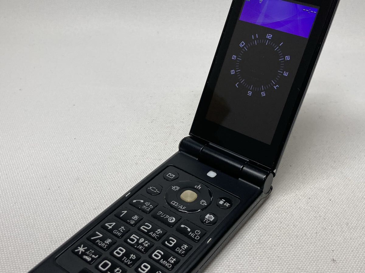 概ね美品 docomo ドコモ P-07B Panasonic パナソニック FOMA 携帯電話 ガラケー ブラック k424b497dd_画像2