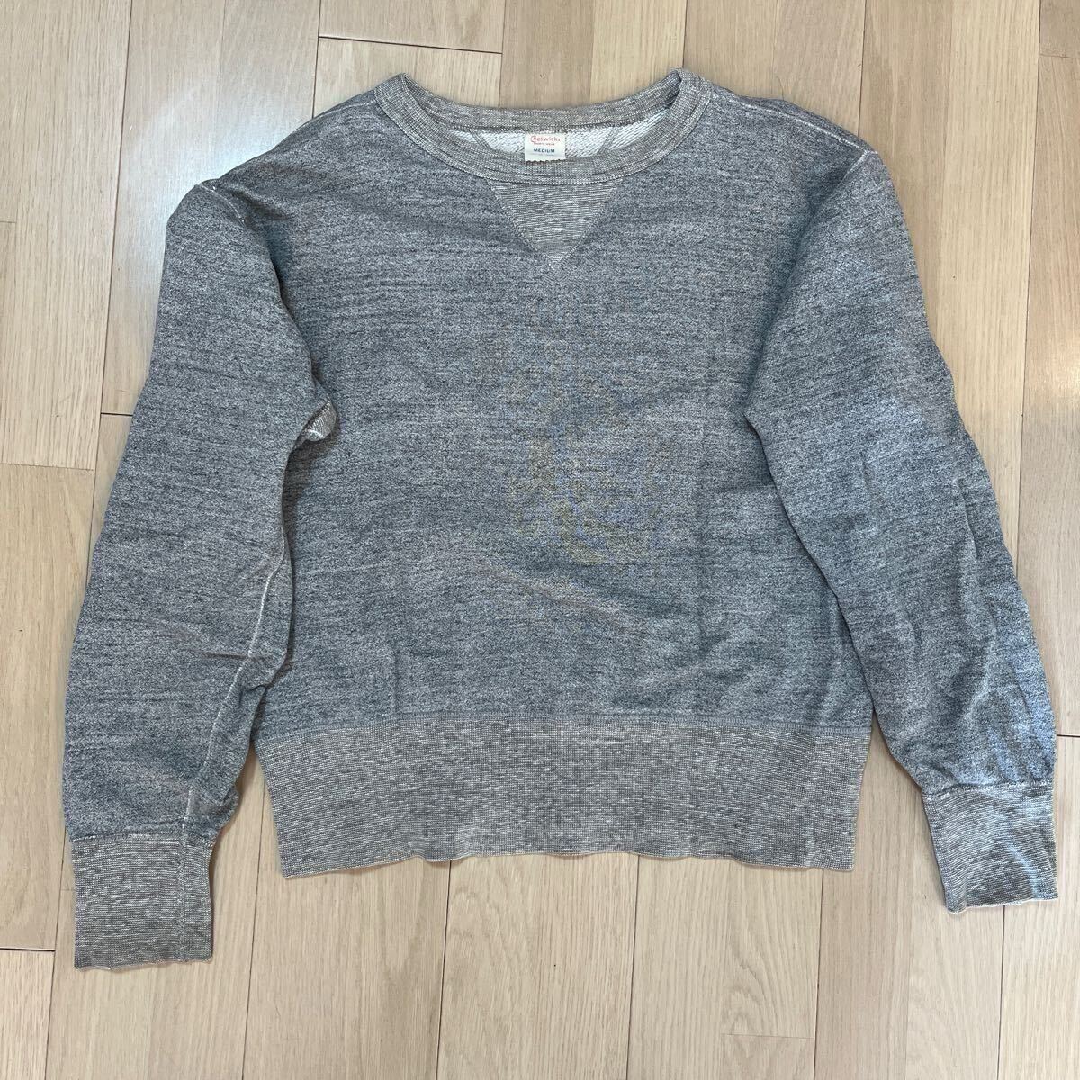 cheswick スウェット 両V グレー　リブ長_画像1