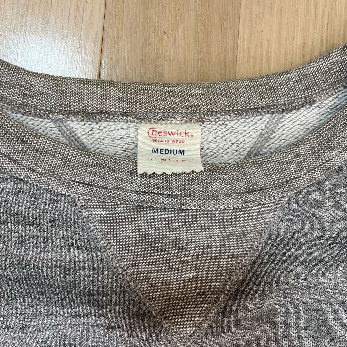 cheswick スウェット 両V グレー　リブ長_画像2