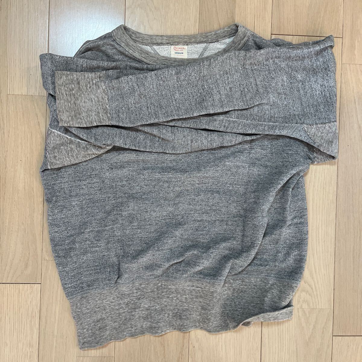cheswick スウェット 両V グレー　リブ長_画像7