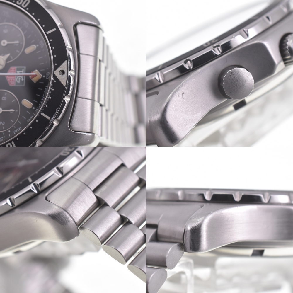 値下 タグホイヤー TAG HEUER 570.206 2000シリーズ プロフェッショナル クロノグラフ デイト クォーツ メンズ Q#141132_画像9