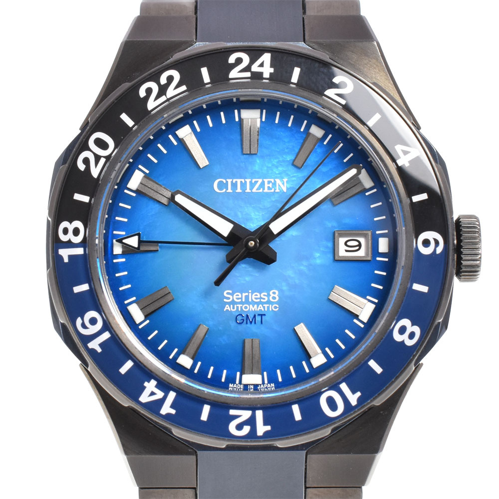 シチズン CITIZEN NB6036-52N シリーズ8 880 Mechanical 100周年限定モデル ブルーシェル 自動巻き メンズ 美品 R#143932_画像1