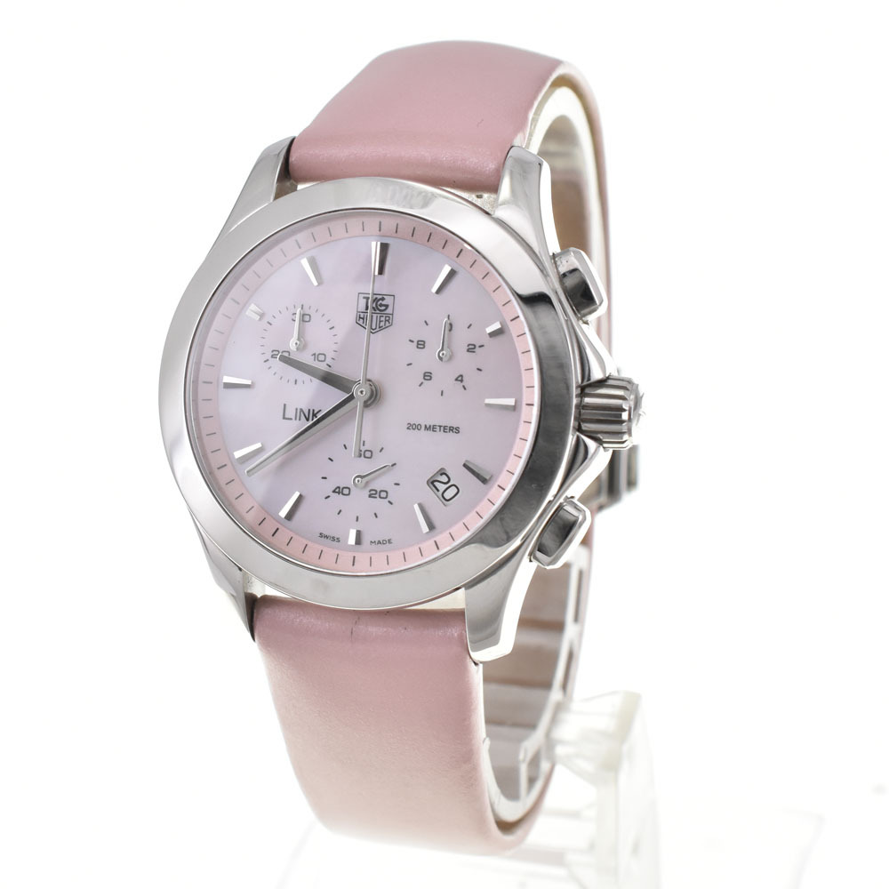 タグホイヤー TAG HEUER CJF1311.FC6190 リンク クロノグラフ デイト クォーツ レディース 美品 箱付き R#143943_画像2
