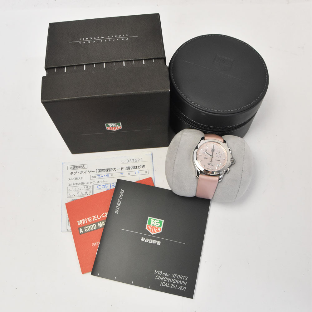タグホイヤー TAG HEUER CJF1311.FC6190 リンク クロノグラフ デイト クォーツ レディース 美品 箱付き R#143943_画像10