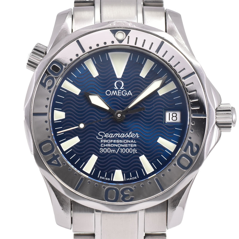 オメガ OMEGA 2253.80 シーマスター プロフェッショナル 300M デイト 自動巻き ボーイズ 良品 R#143586_画像1